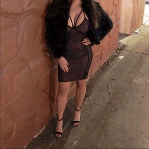 Fashion nova new years fishnet midi dress